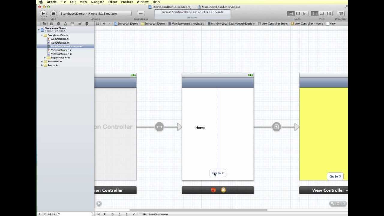iOS - Storyboards-Scenes and Segues