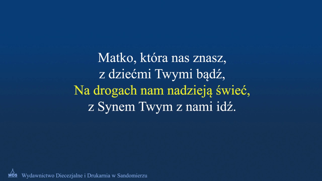 Matko, która nas znasz - karaoke
