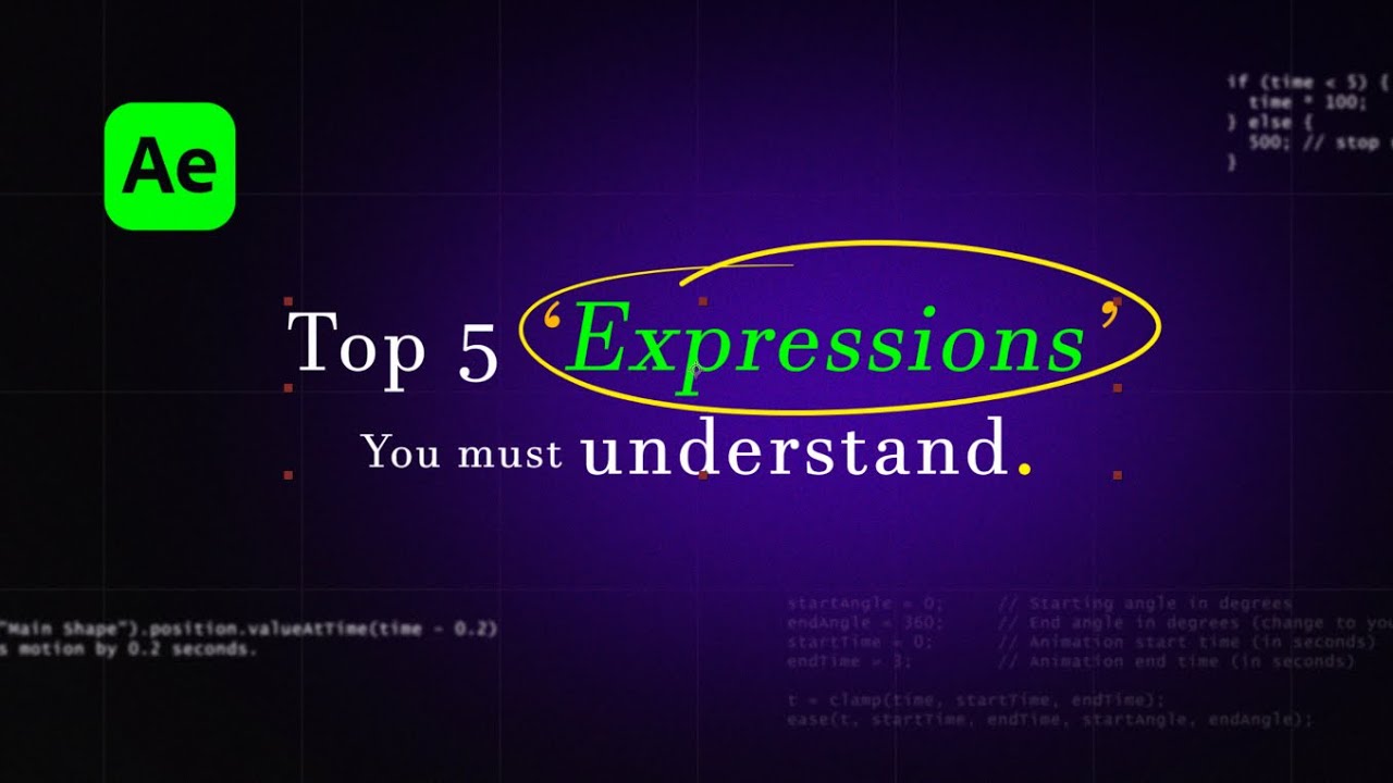 Top 5 After Effects Expressions Every Motion Designer Must Know | After Effects Master Class