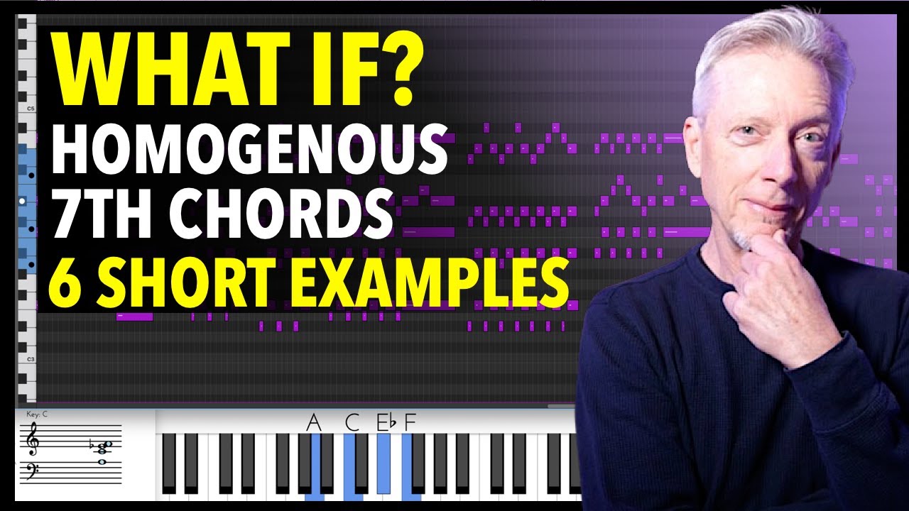 Homogenous 7th Chord progressions -6 short examples - breakdown