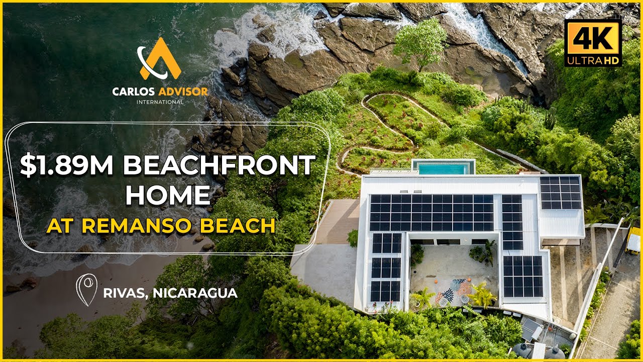 Exclusive Hilltop Beachfront Property in Nicaragua | Fully Furnished & Solar Powered