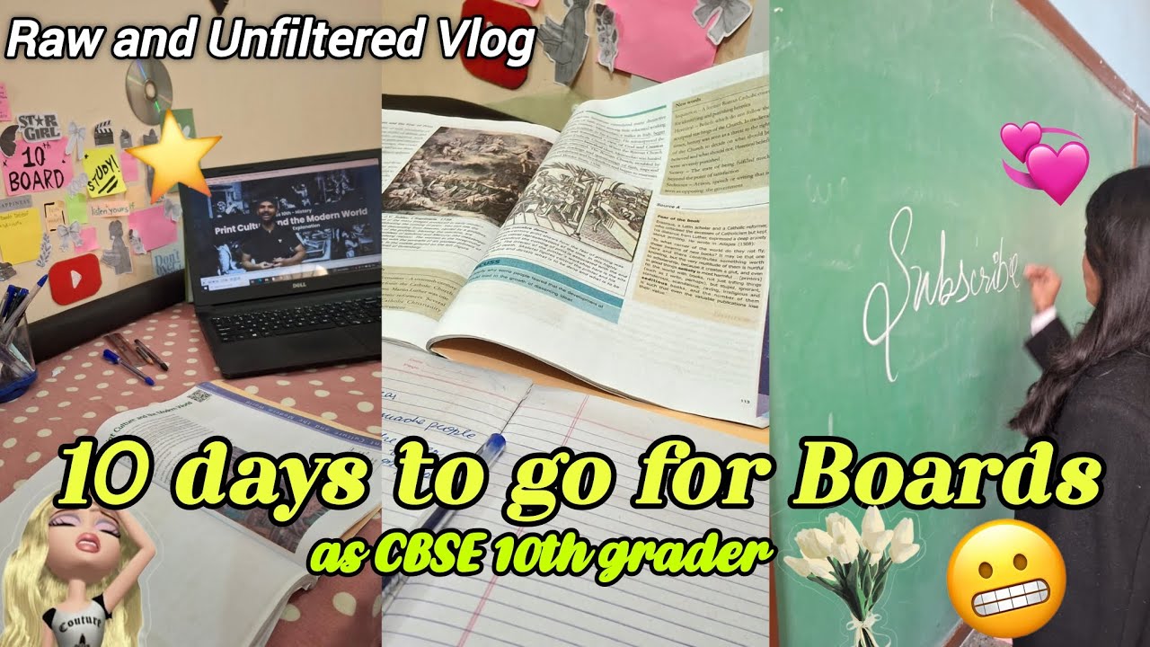 How am I studying for Board Exam as a CBSE 10th grader | Class 10 Study Vlog | Ritu's Vibe