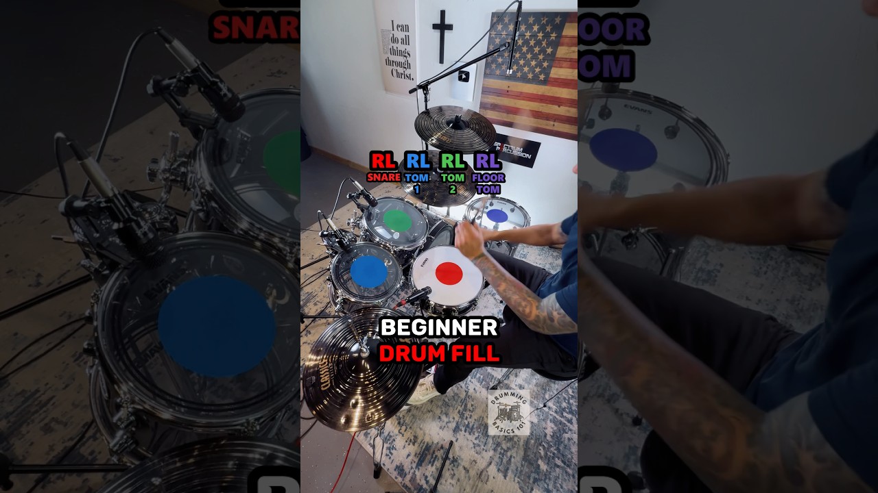 FUN BEGINNER DRUM FILL LESSON 🥁 