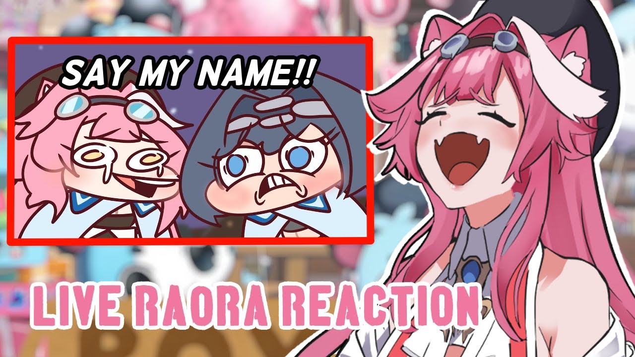 Raora Reacts to her “say my name” meme with kronii [Hololive EN]