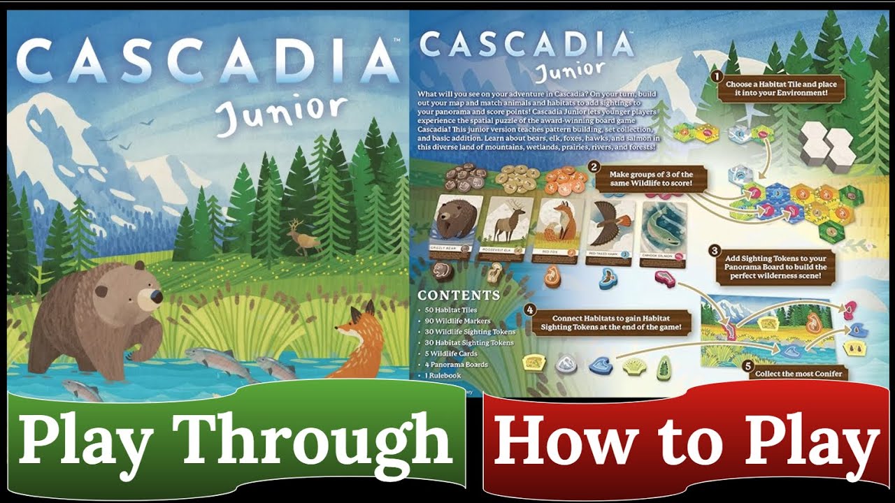Cascadia Junior: How to Play & Play Through