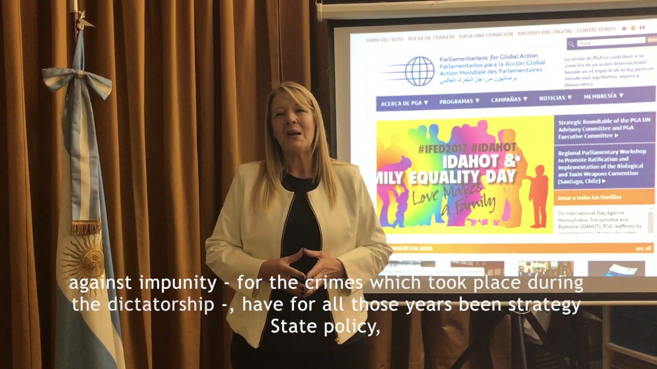 Margarita Stolbizer, President of PGA - #whenIwas15 ICC campaign