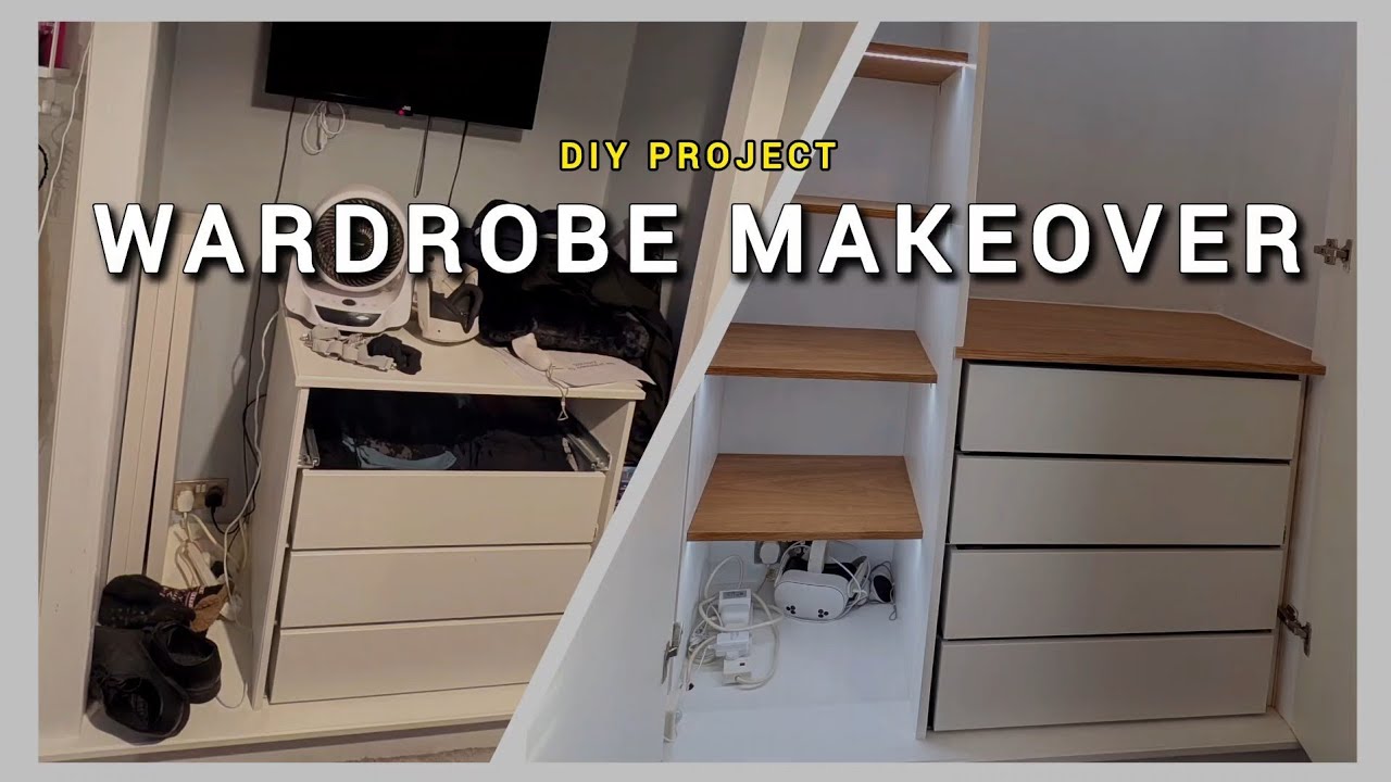 DIY Wardrobe / Closet Makeover Project - Timelapse - Before After Transformation 