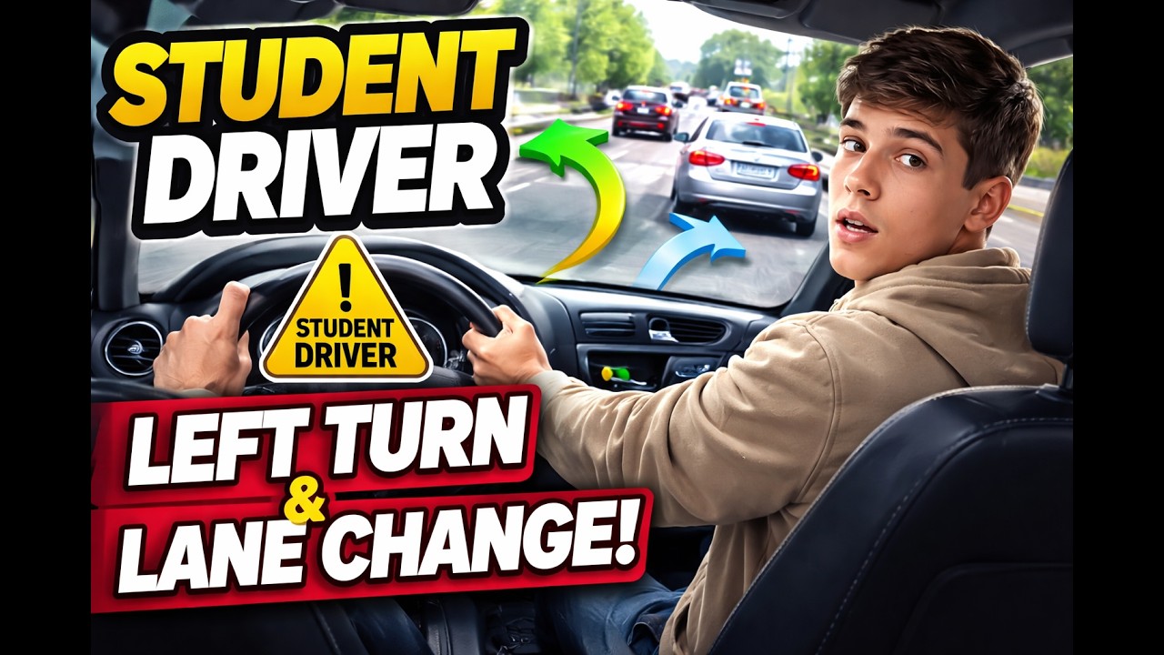 Student driver Philip making left turn #drivingschool #beginnerdriver #drivinginstructor #canada