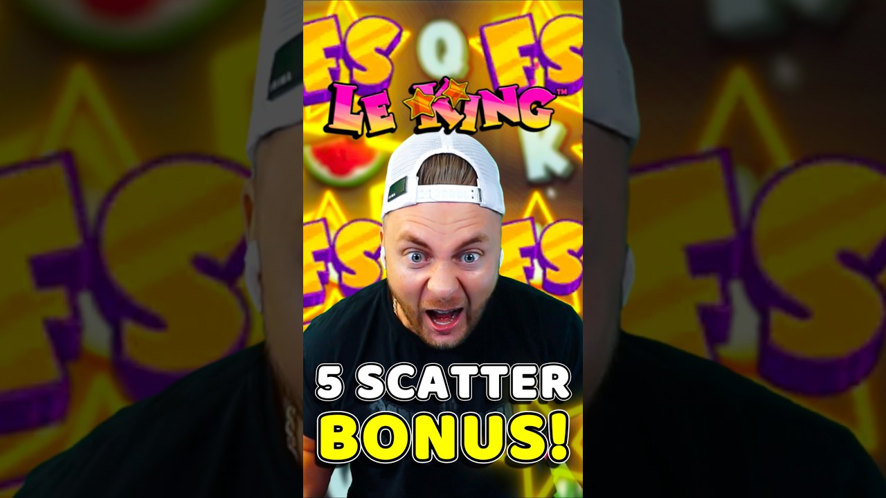 WE GOT THE RARE 5 SCATTER BONUS ON LE KING! 👑