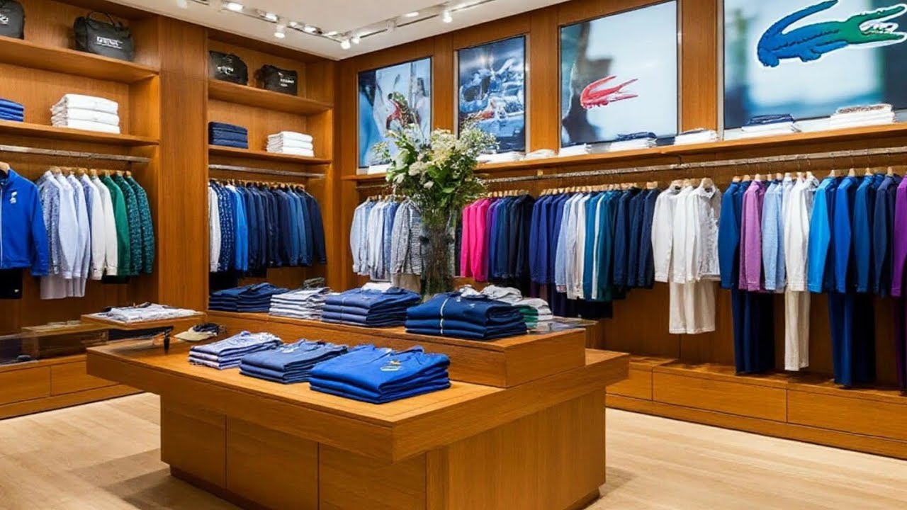 🎈LACOSTE  opening of a NEW STORE and a new collection of clothes and shoes