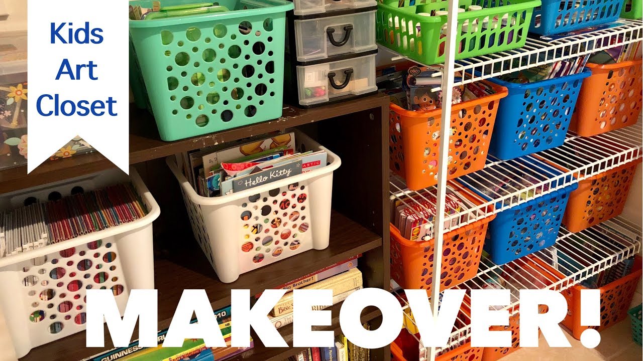 Home Organizing | Kids Game/Art Closet MAKEOVER!! | GatorMOM