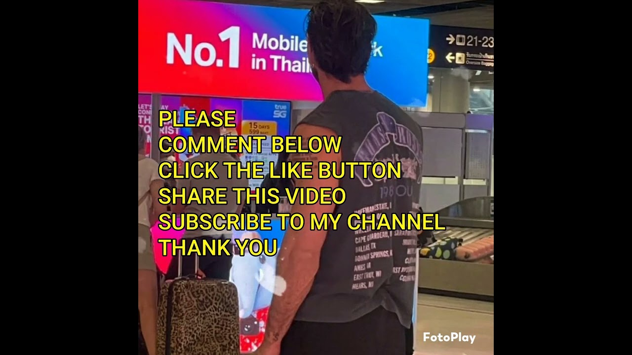Michele Morrone first time in Bangkok Airport X Simone X Anna = vlog250 #actormichele #trendmichele