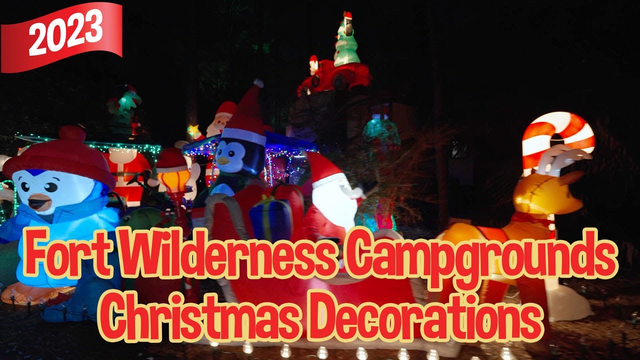 Рождественские украшения кемпингов Fort Wilderness — 2023