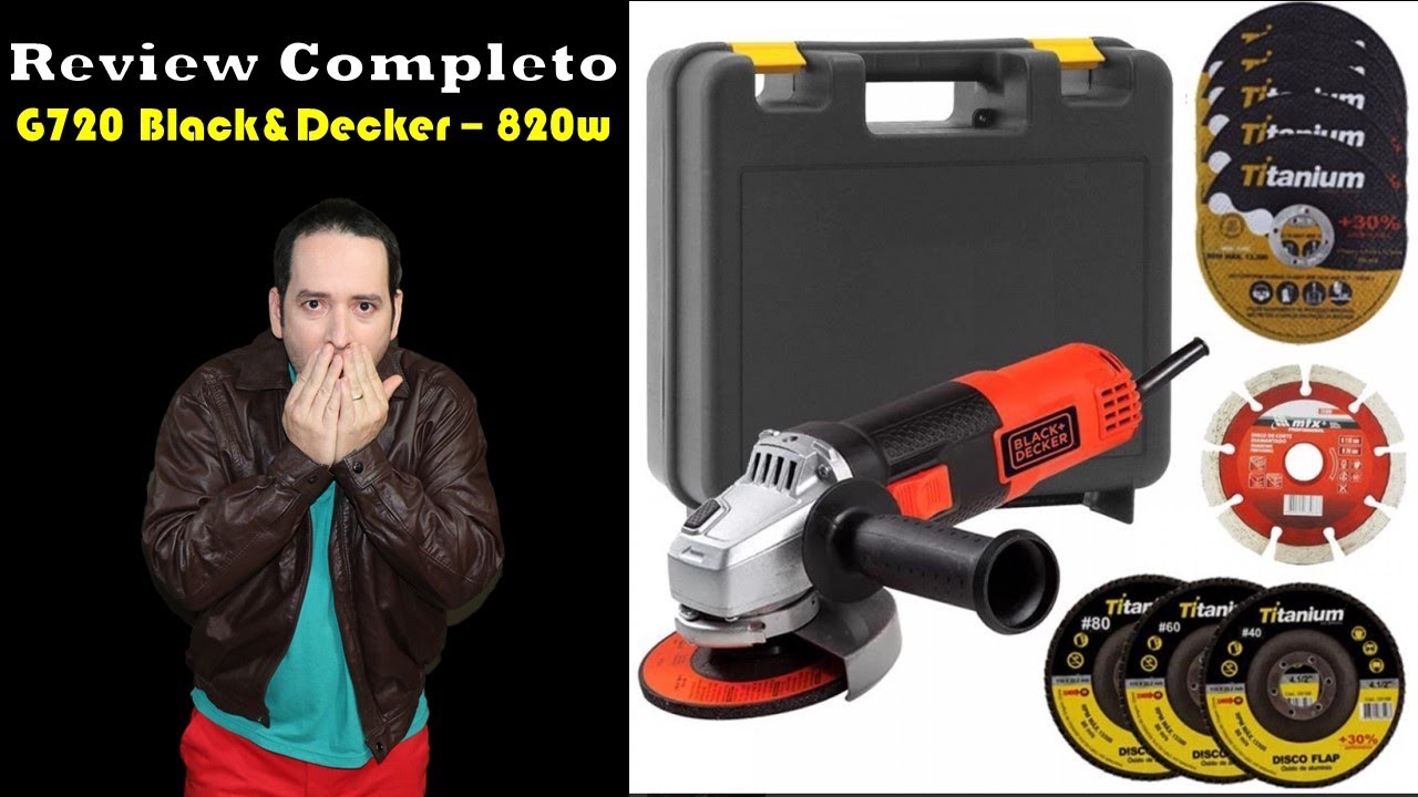 Review completo da Esmerilhadeira Black & Decker Angular 820W G720, testes PVC, madeira e metal