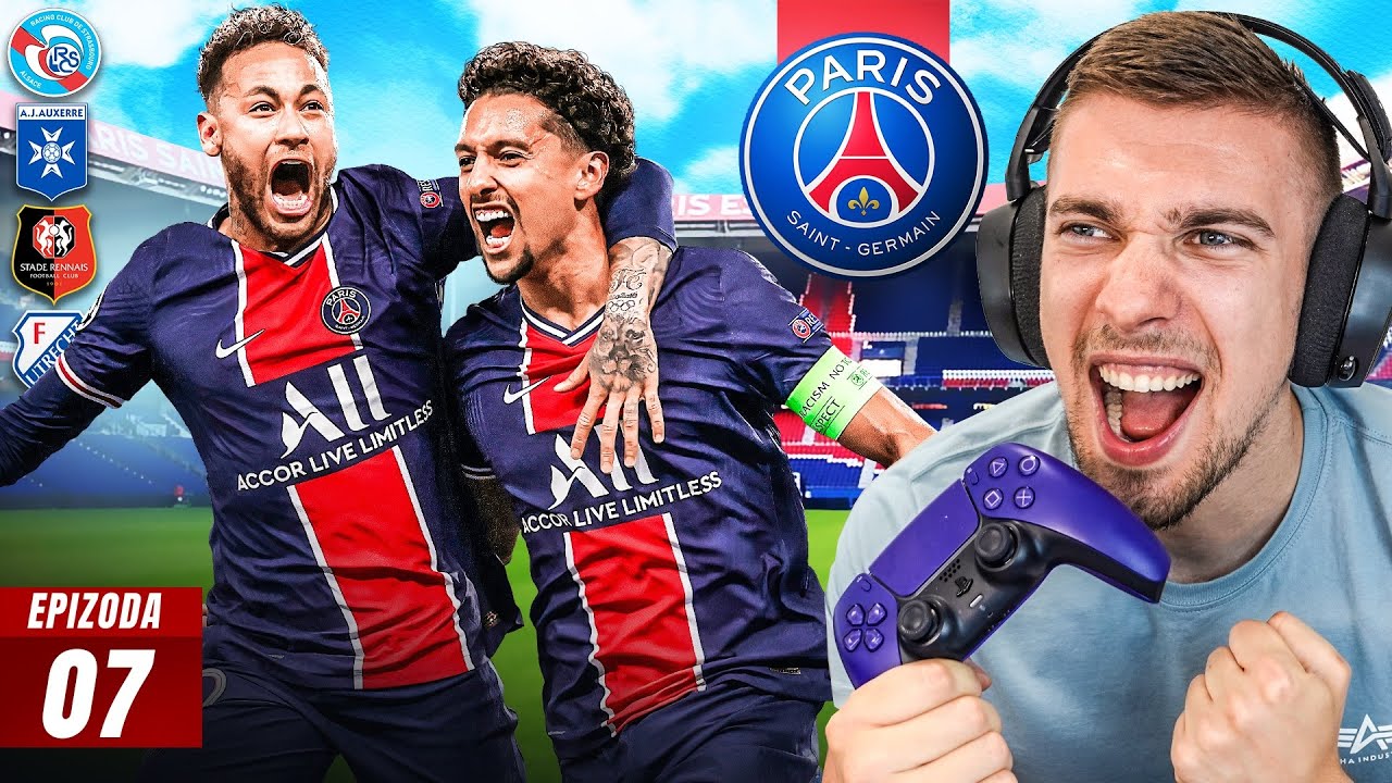 IGRAMO 4 UTAKMICE U JEDNOJ EPIZODI ! *neymar izdominirao* PSG KARIJERA #7