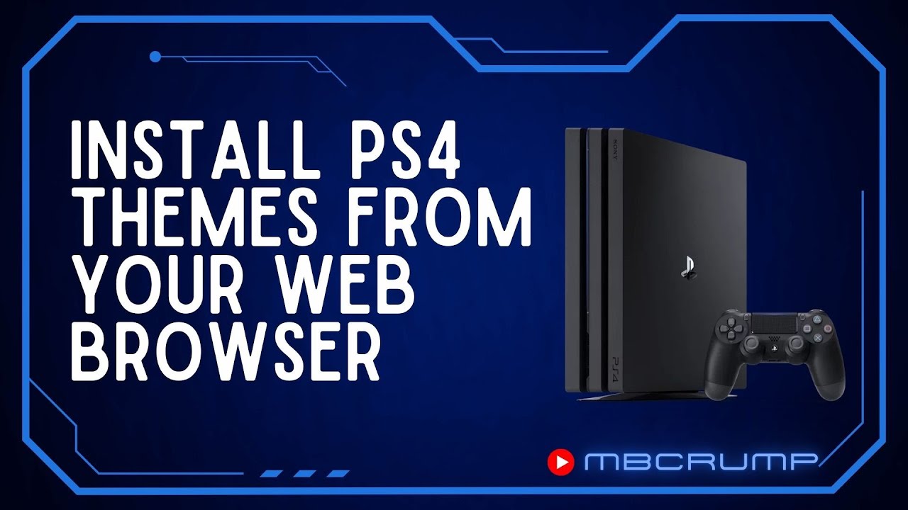 Download and Install Permanent Themes From Your PS4 Browser! (For 9.00 PS4)