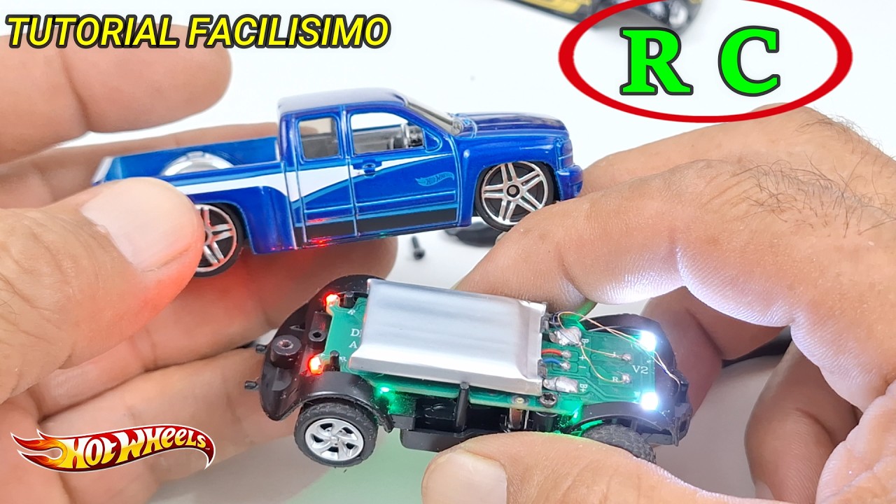 COMO hacer de CONTROL REMOTO un HOT WHEESL mas fácil IMPOSIBLE #mecanicustom #pistashotwheels