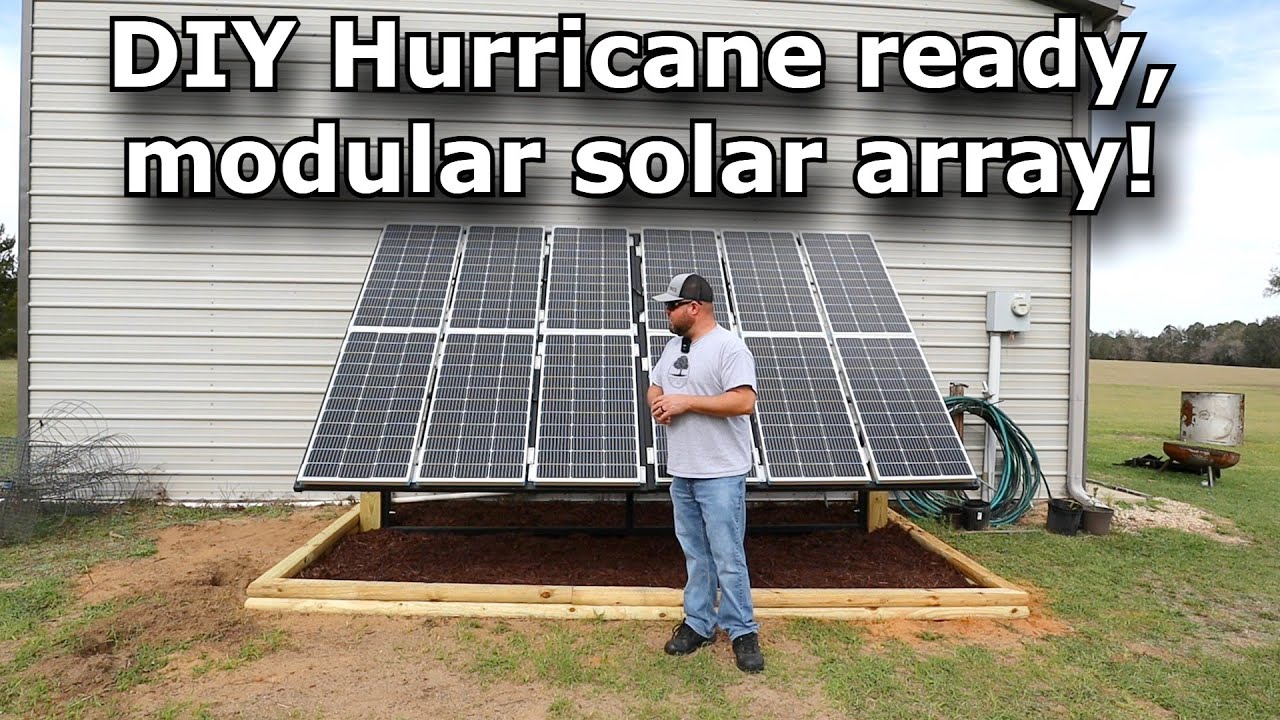 Hurricane ready solar array! Off grid modular storm ready solar array! 