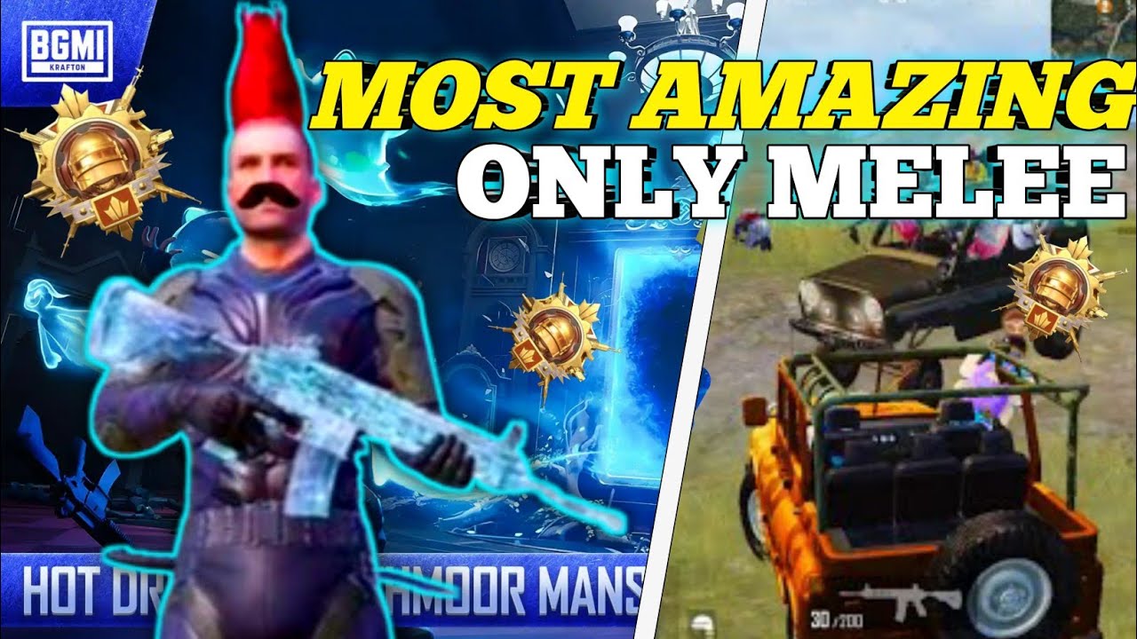 1 vs 4 CHALLENGE Using Only Melee Weapons in BGMI!