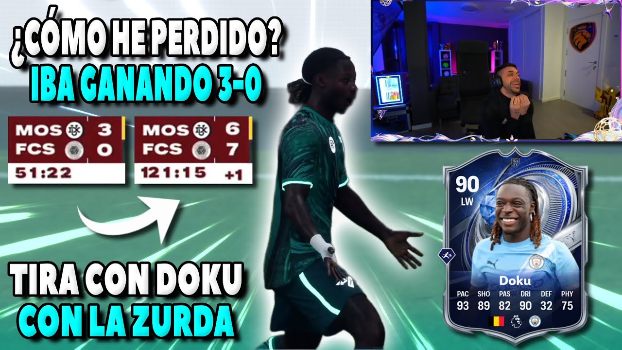 DjMaRiiO PIERDE 7-6 un PARTIDO que IBA GANANDO 3-0 FÁCIL | Lloros y Enfados FC 26