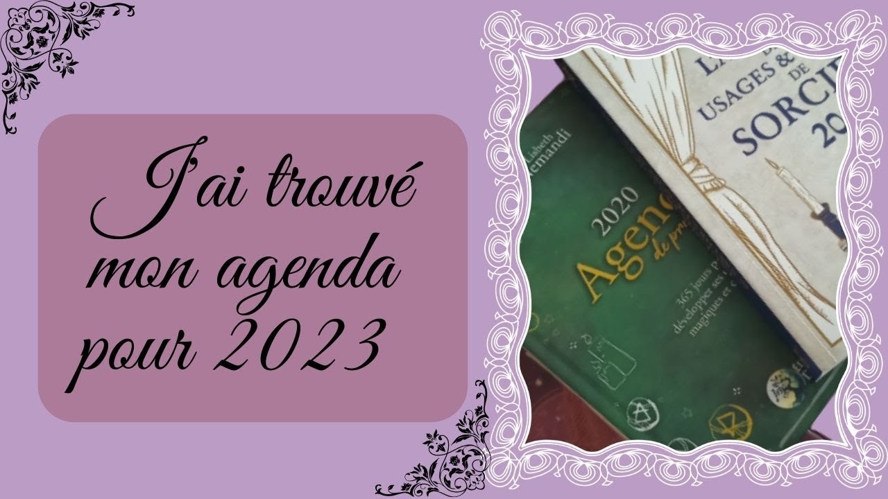 🌺🌸J'ai enfin trouvé mon agenda pour 2023🌺🌸#cartomancie #oracle #tarot #esotérique