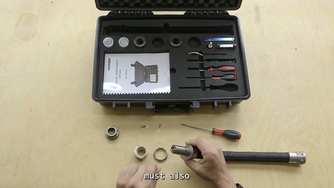How to change the nozzle bodies of the rotating nozzle