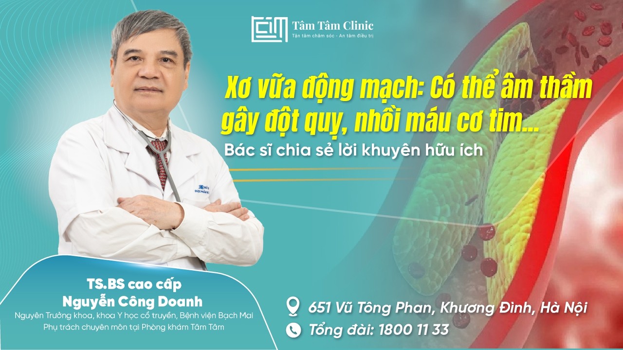 Xơ vữa động mạch: Sát thủ thầm lặng gây đột quỵ, nhồi máu cơ tim và nhiều biến chứng - Hãy xem ngay