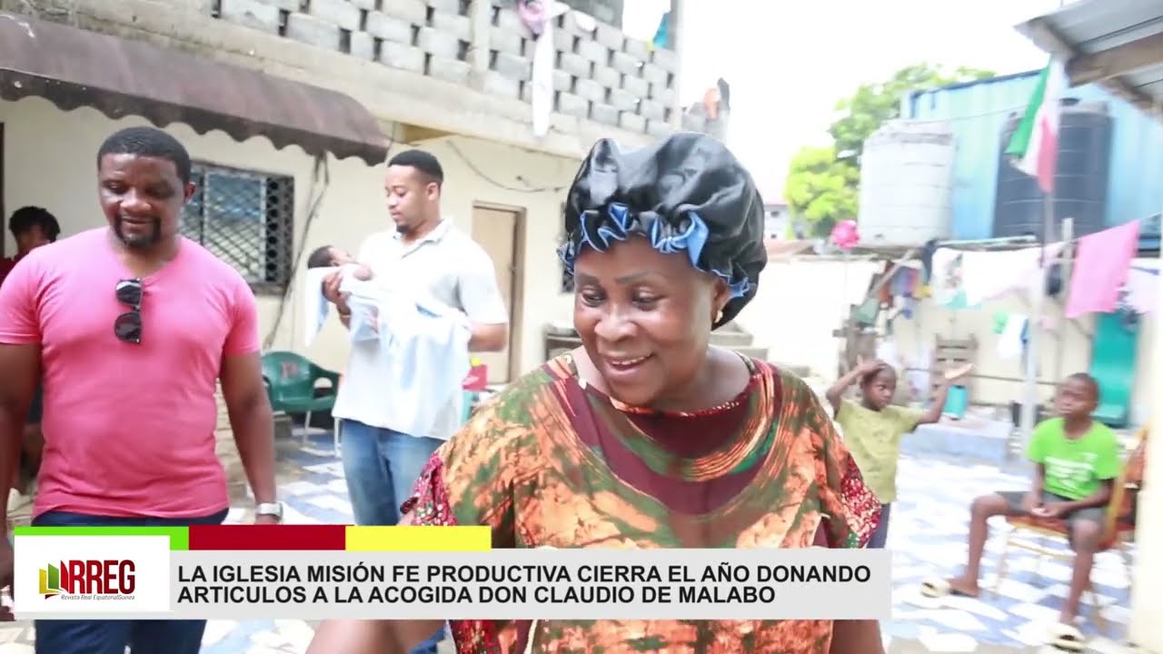 LA IGLESIA MISIÓN FE PRODUCTIVA DONA ARTÍCULOS A LA ACOGIDA DON CLAUDIO DE MALABO