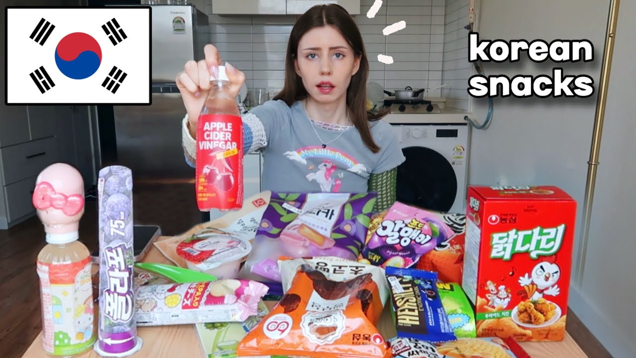 every weird snack I found in Korea