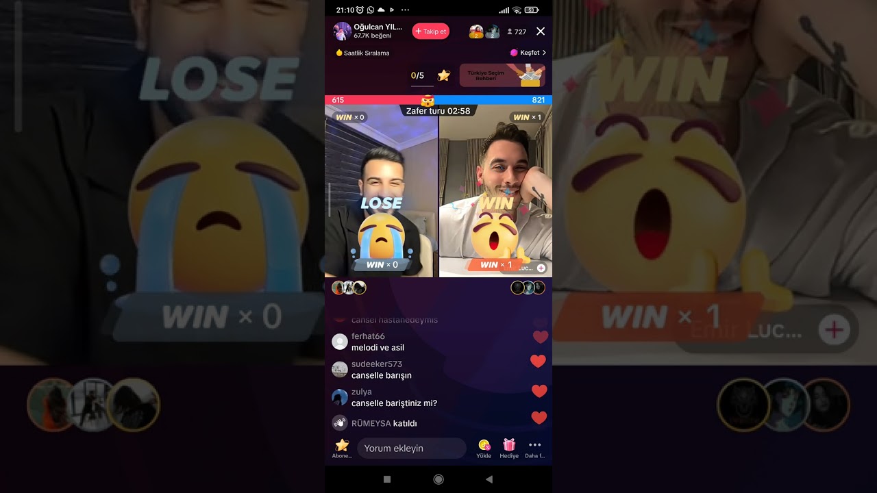 Kısmetse Olur Oğulcan-Luca TikTok Canlı Yayın