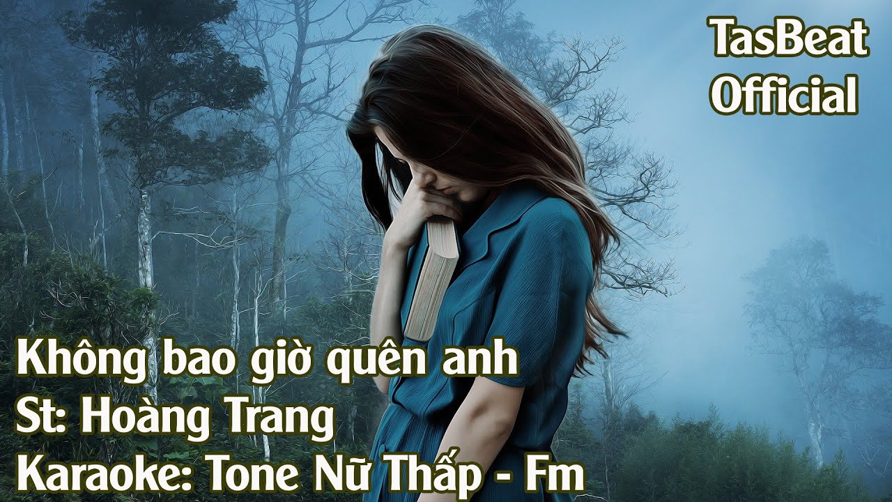 Karaoke Không Bao Giờ Quên Anh - Tone Nữ Thấp | TAS BEAT