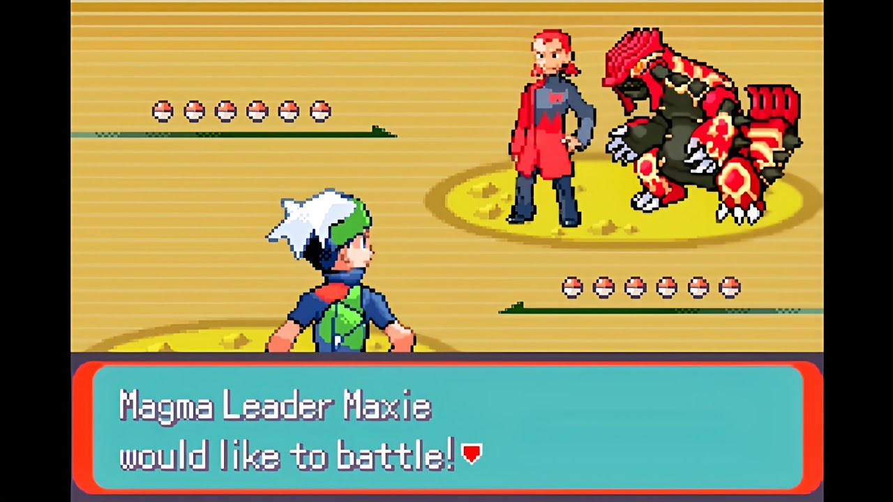 Pokemon Emerald Imperium - Team Magma Leader Maxie @ Magma Hideout (Primal Groudon, Doubles)