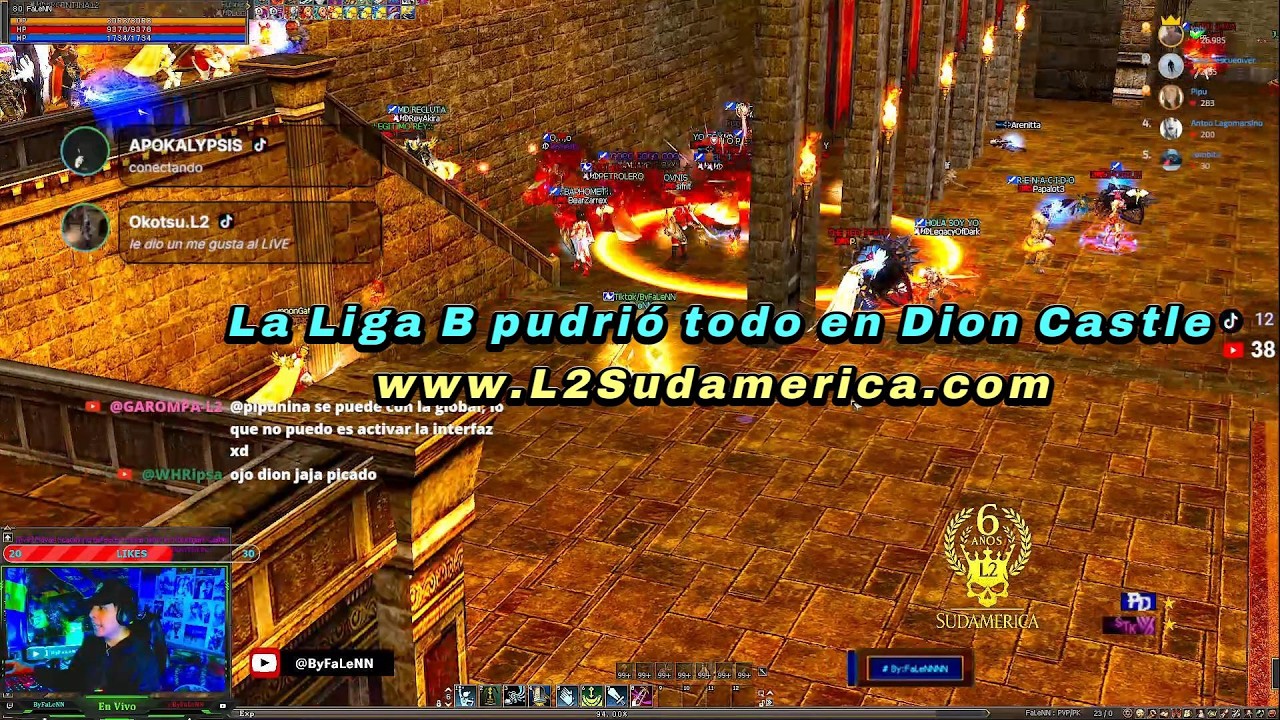🔴[L2Sudamerica x10] SIEGE Dion y Aden Castle + Relato y Reacción 07/02   #mmorpg #pvp #L2