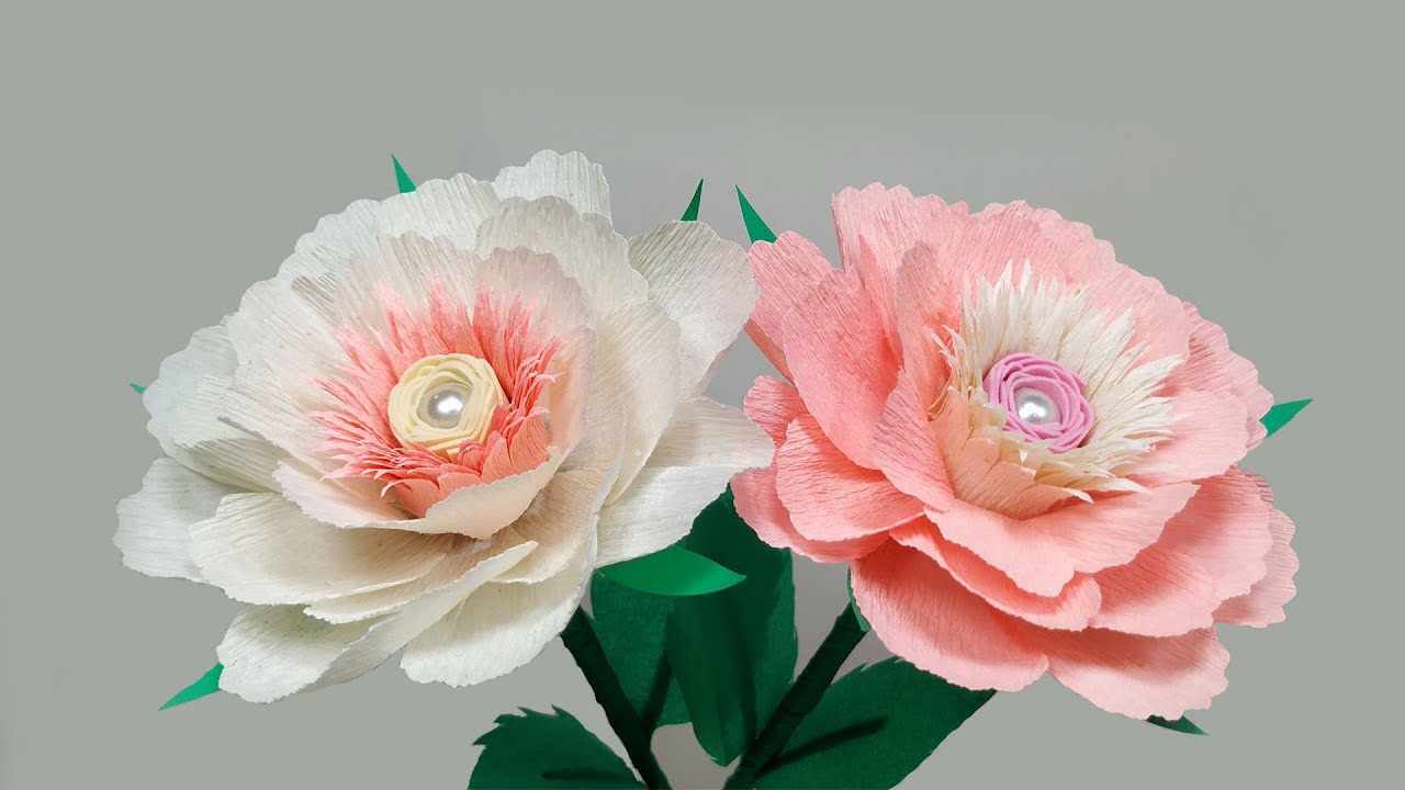 How To Make Paper Flowers | Flower Making With Paper Tutorial |  Paper Flower Tutorial | Home Decor