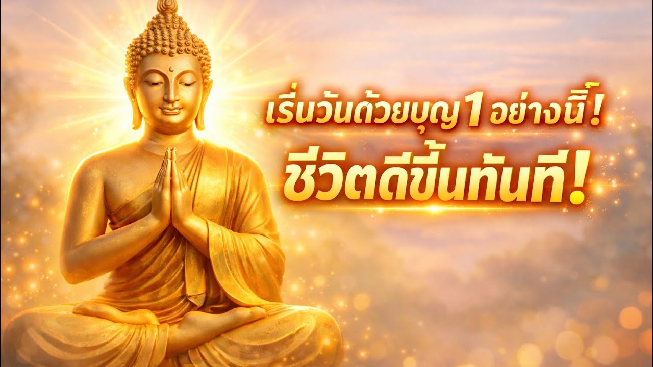 “เริ่มวันด้วยบุญ 1 อย่างนี้ ชีวิตเปลี่ยนทันที! | เปิดทางโชคดีทั้งวัน”#ธรรมะ #ธรรมะสอนใจ