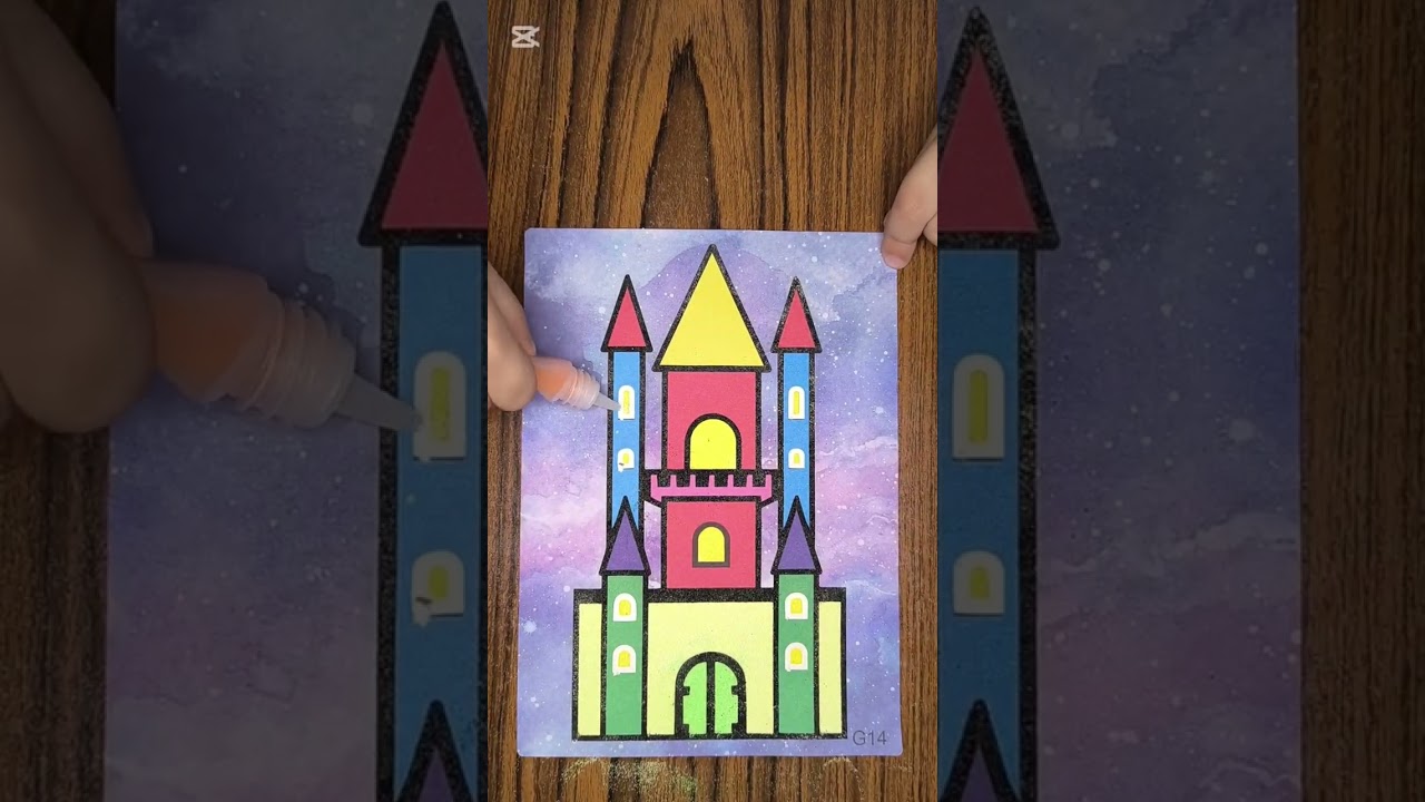Sand art castle 