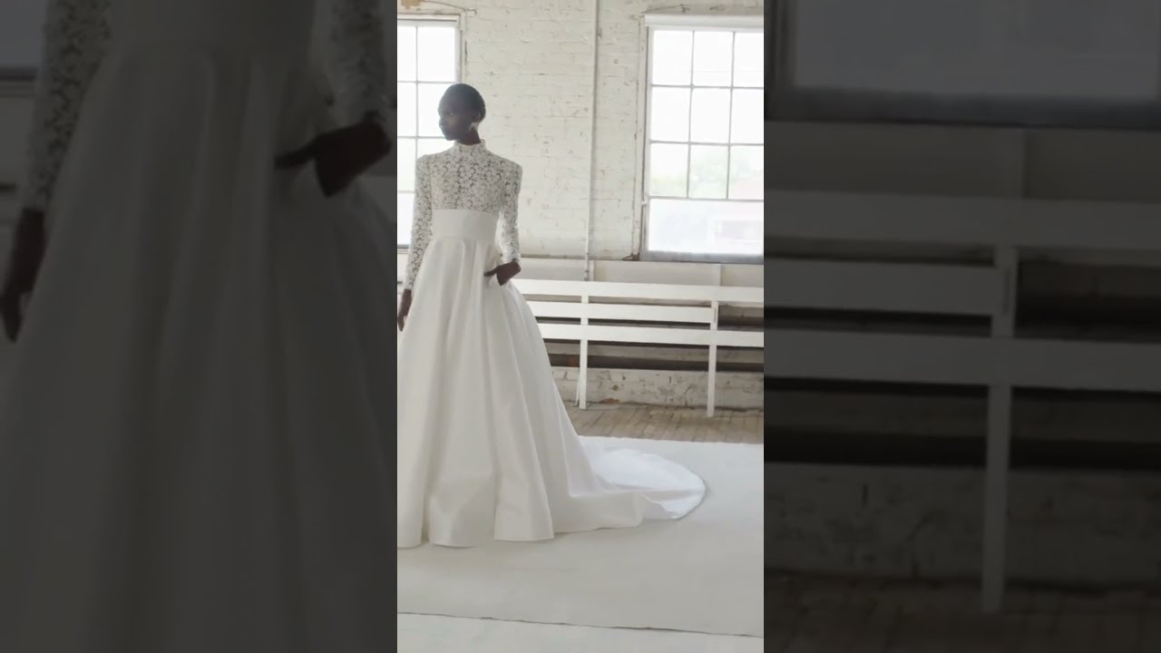 Regal Grand Wedding Ballgown With Pockets And Banded Empire Detailed Bodice