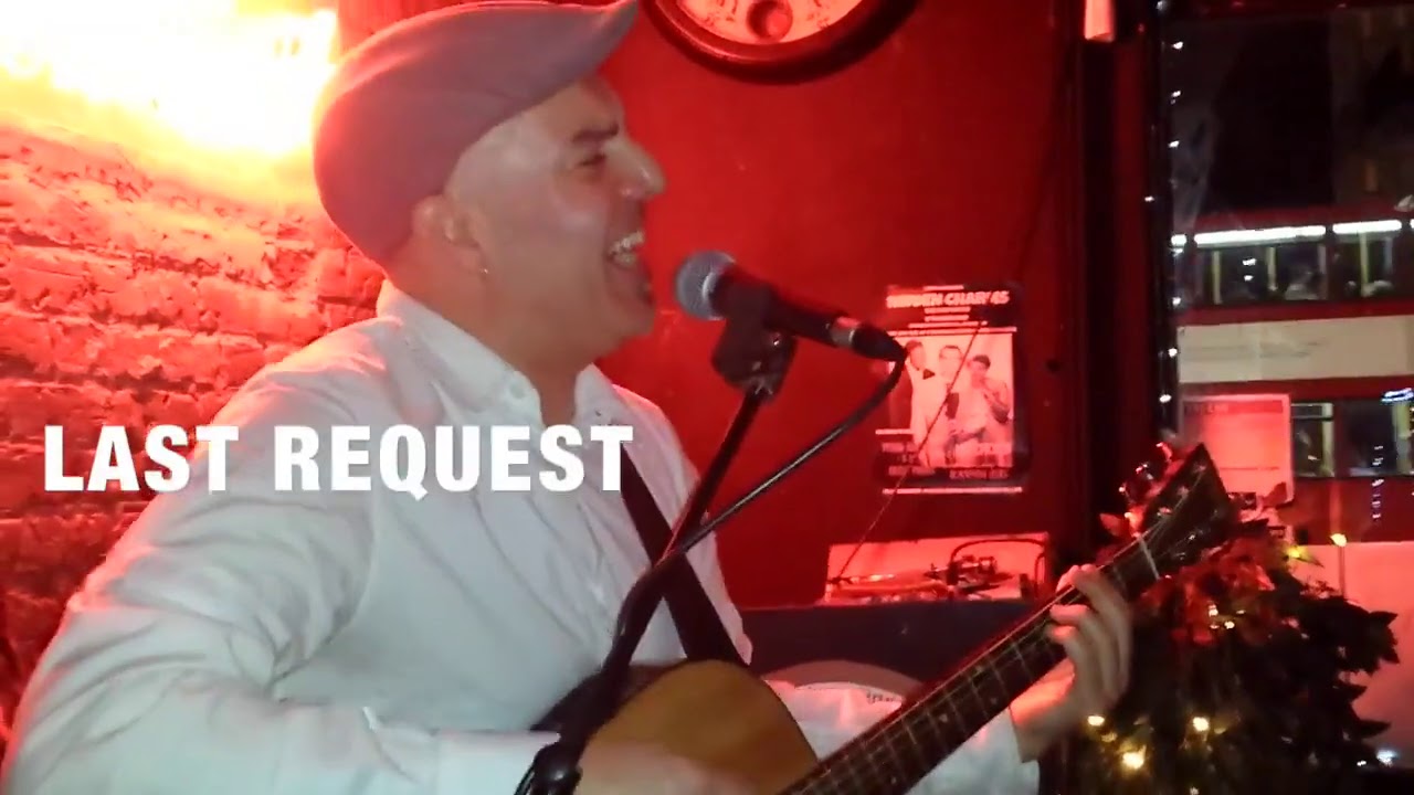 Edward Vega playing a mash-up of acoustic covers