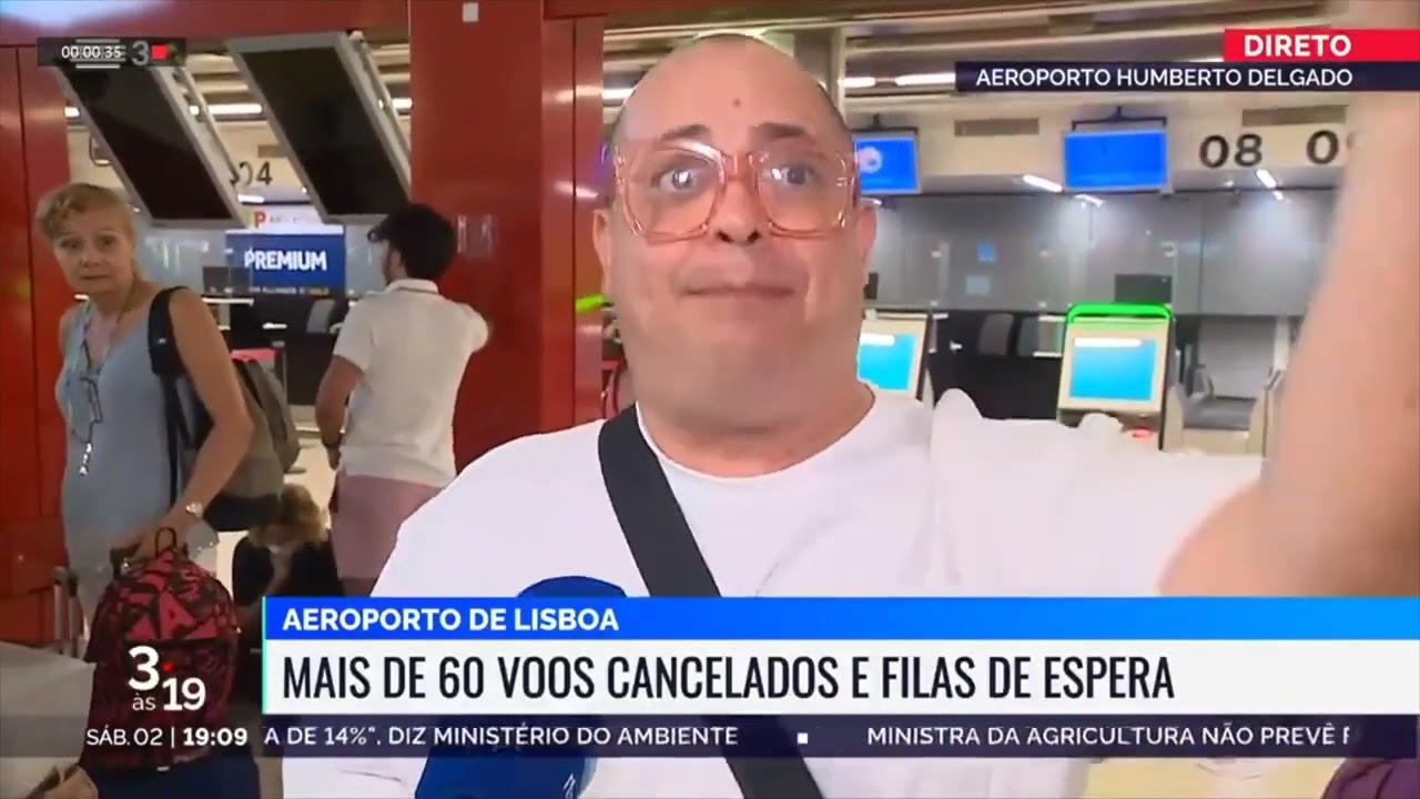 Brasileiro viraliza com entrevista em aeroporto de Lisboa: 