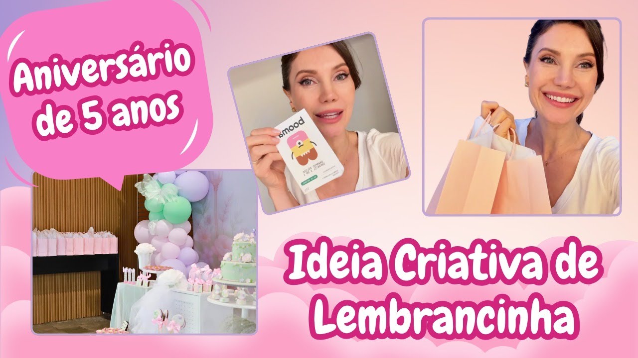 IDEIA CRIATIVA DE LEMBRANCINHA PARA ANIVERSÁRIO DE 5 ANOS
