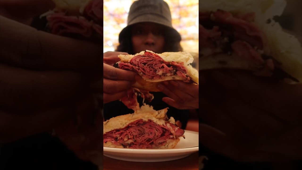 1st time trying Canter&rsquo;s Deli VIRAL Pastrami Reuben  #foodie #foodreview