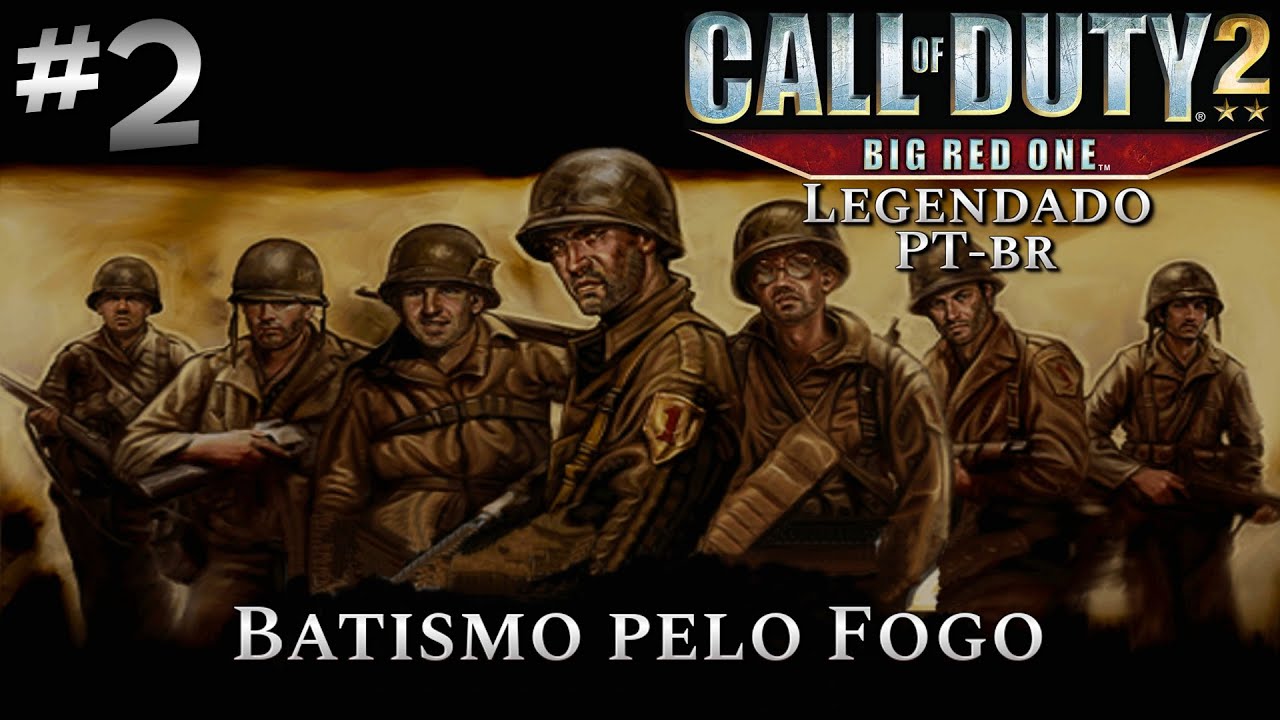 [PS2] Call of Duty 2: Big Red One PT-Br - Batismo pelo Fogo - [Parte2]