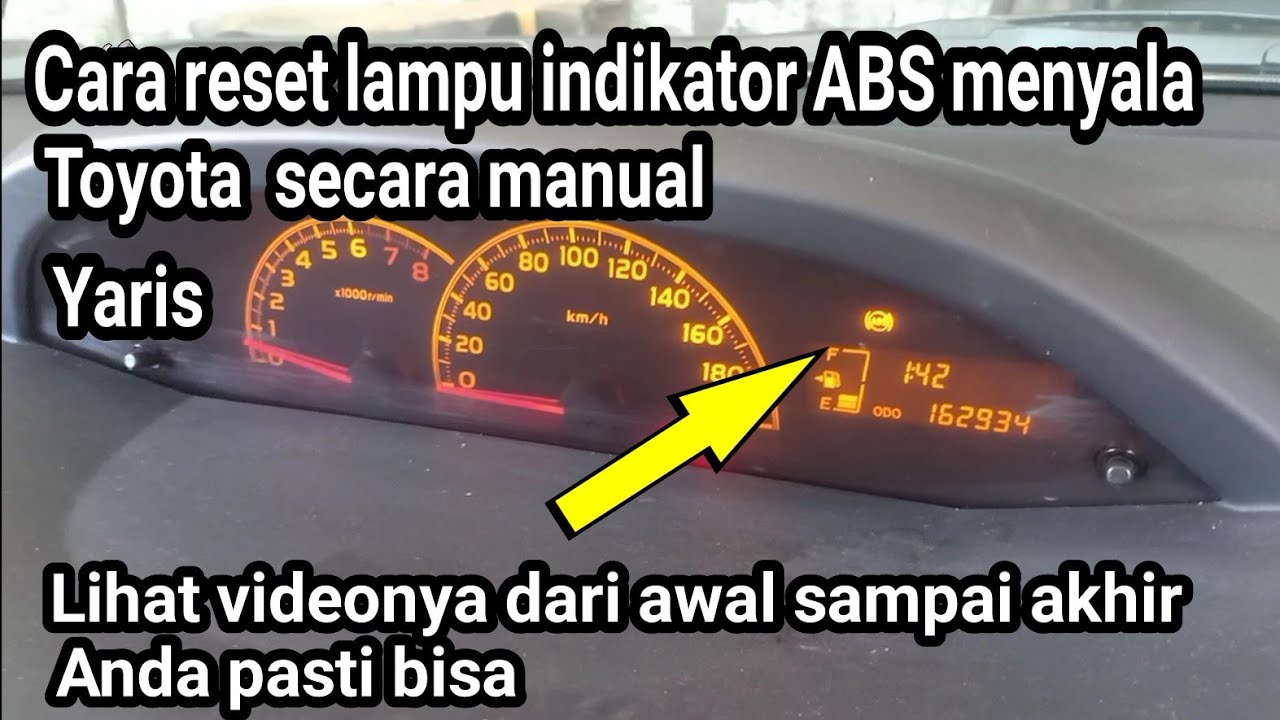 Cara reset manual indikator ABS menyala tanpa scanner Toyota Yaris #Bayuputramotor