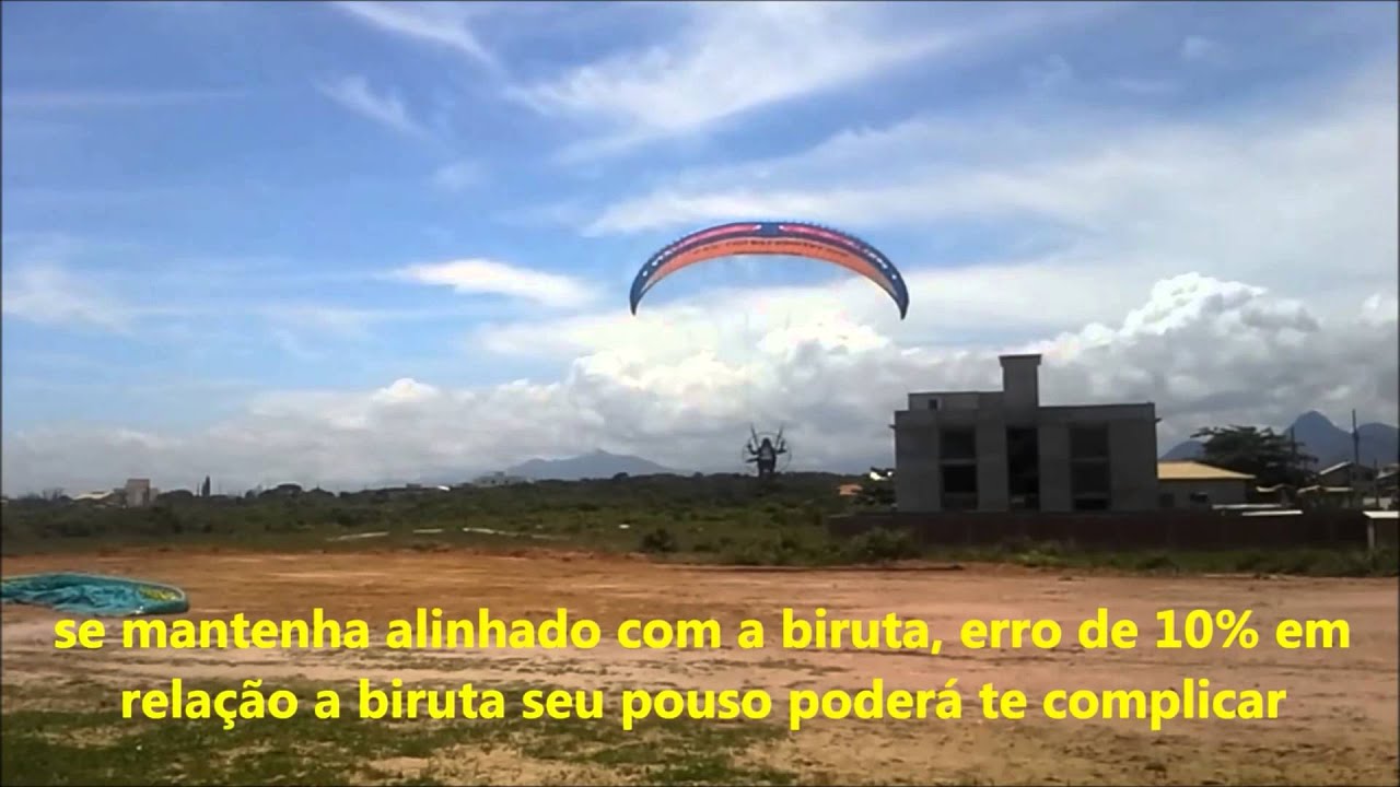sugestão de decolagem e pouso de paramotor