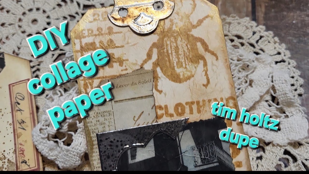 Making faux collage paper quick & easy #craftwithme 