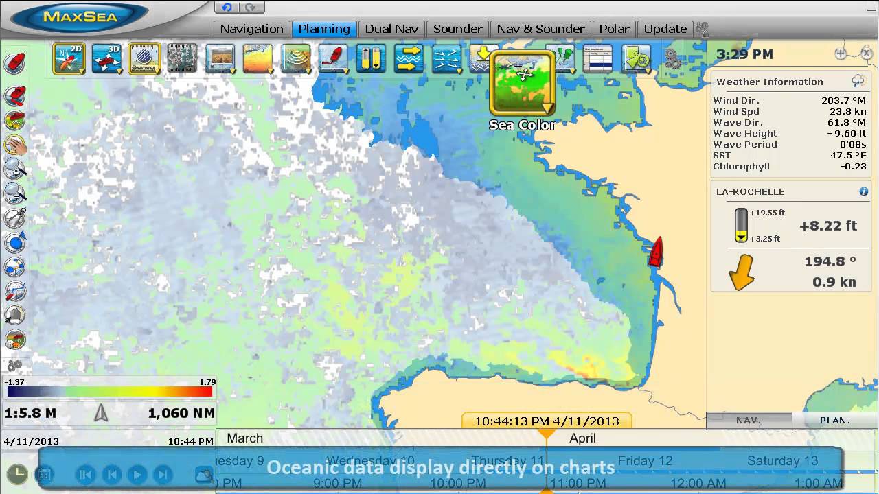 MaxSea TimeZero SportFishing demo in English