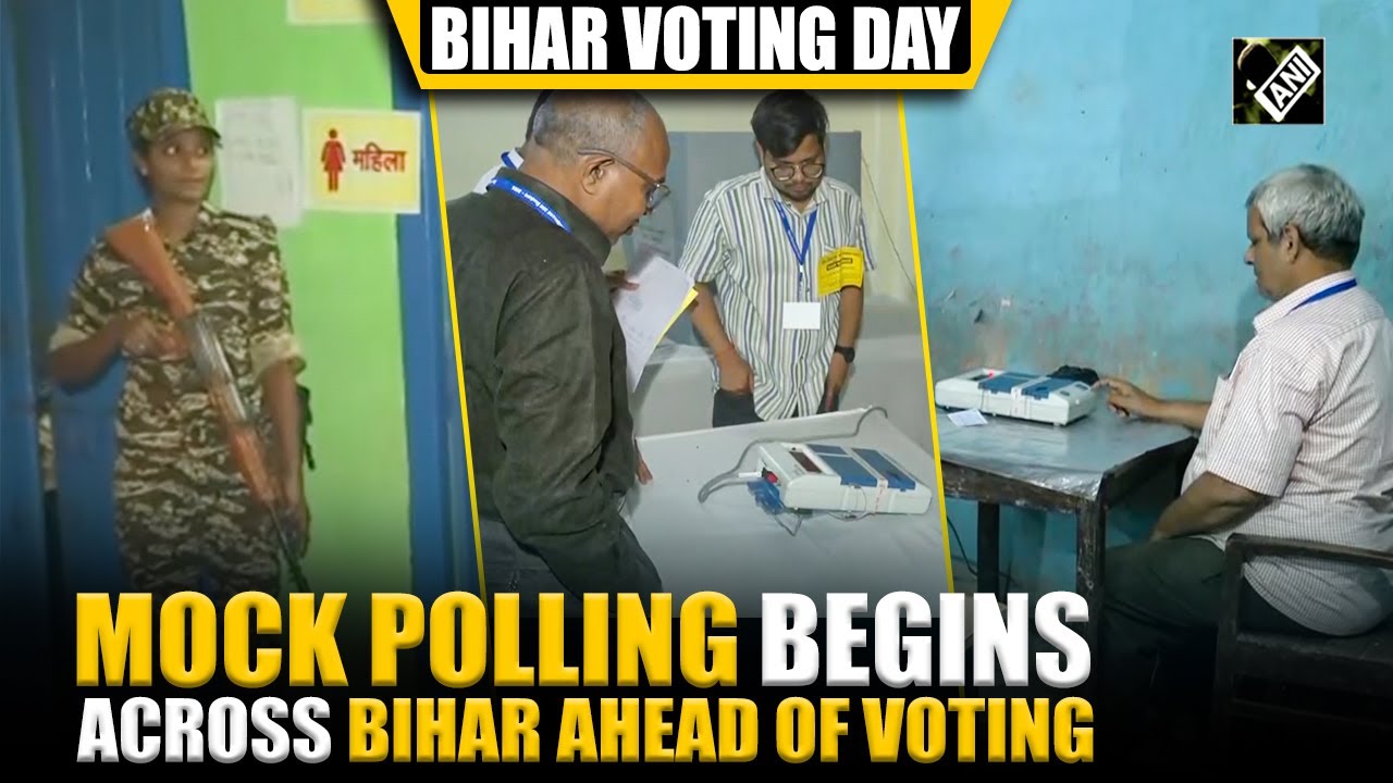 Bihar elections 2025: Mock polling begins across Bihar ahead of first phase of voting