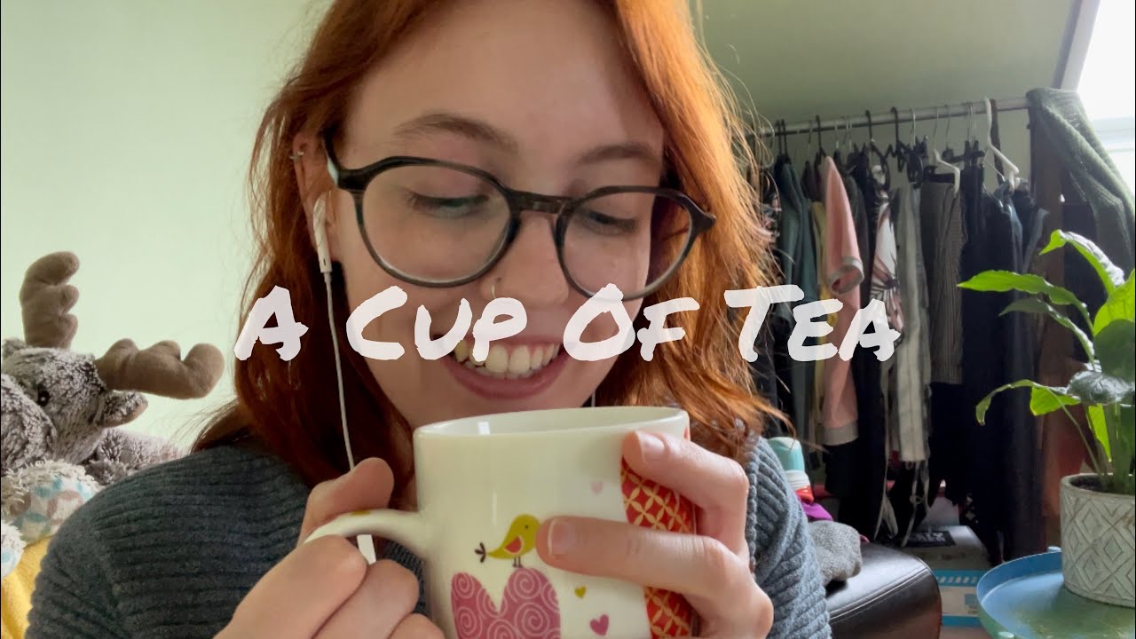 ASMR || a cup of tea 🫖 {tapping, gulping sounds, german whispering}