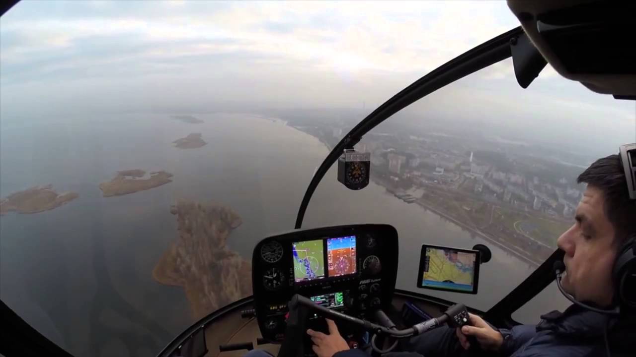 Тестирование автопилот вертолета Robinson R66