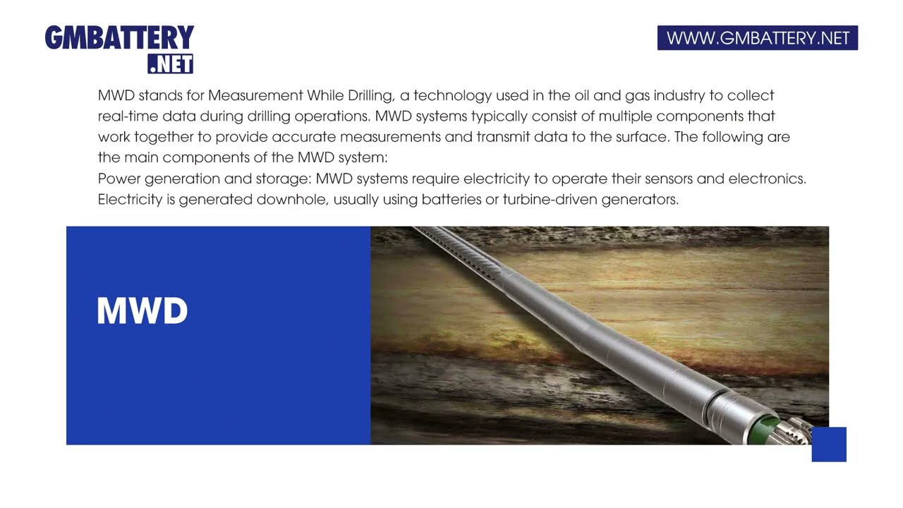 What are the components of an MWD system?